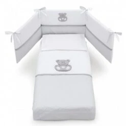 Charly - Completo Piumone Colore Bianco Grigio