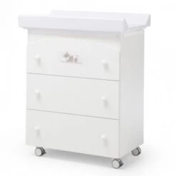 Dormiglione - Cassettiera Bagnetto Fasciatoio Colore Bianco