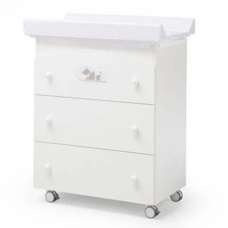 Dormiglione - Cassettiera Bagnetto Fasciatoio Colore Bianco 3 Dormiglione - Cassettiera Bagnetto Fasciatoio Colore Bianco