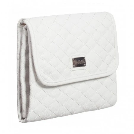 Fasciatoio Da Viaggio Ecopelle Trapuntato Bianco 3 Fasciatoio Da Viaggio Ecopelle Trapuntato Bianco