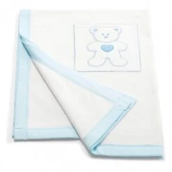 Loving Bear - Copertina Pile Per Lettino - Azzurro