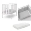 Mini Stelline - Lettino Colore Bianco Grigio + Set Piumone