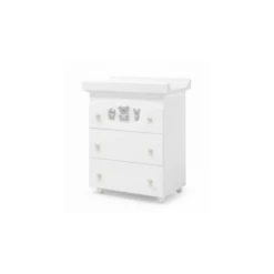 Pongo - Cassettiera Fasciatoio Colore Bianco Grigio