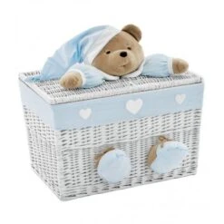 Puccio - Baule Grande Bianco Azzurro